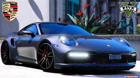 2021 Porsche 911 Turbo S Test Drive GTA V Graphics MOD ASMR YouTube