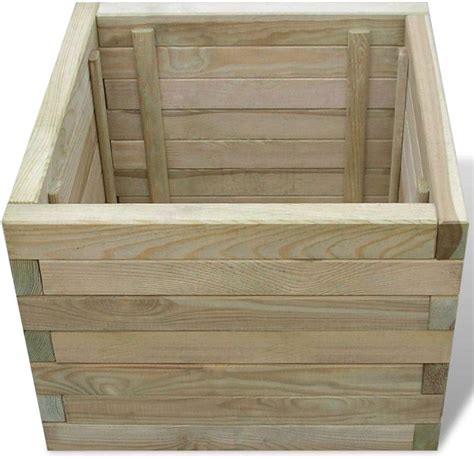 Square Box Planters Square Wooden Outdoor Garden Planter Pressure