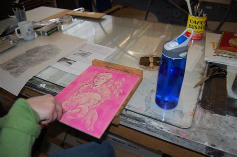 Pyramid Atlantic Art Center Woodcut Portraits Workshop