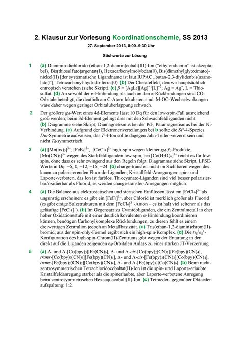 Klausur Ss2013b Loesung Pdf 2 Klausur Zur Vorlesung