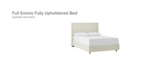 Queen Encino Fully Upholstered Bed Cream Linen Threshold™ Designed