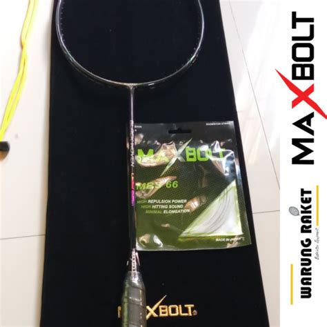 Jual Raket Badminton Maxbolt Black Woven Limited Edition Original