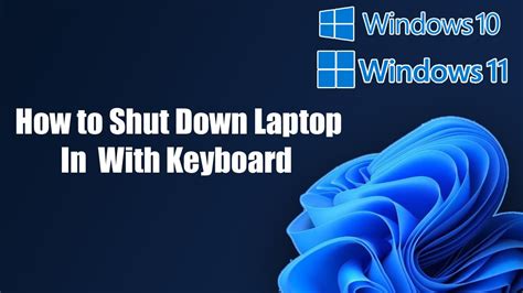 How To Shut Down Laptop In Windows With Keyboard Youtube