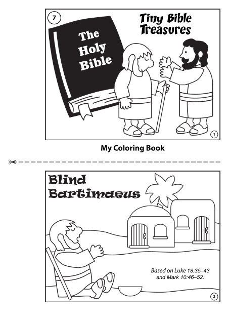 Jesus Heals Bartimaeus Coloring Pages