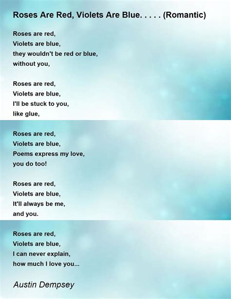 Roses Are Red Violets Are Blue Love Poems For Boyfriend - Infoupdate.org