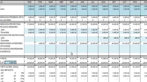 Plantilla en excel para cálculo de renta de quinta categoría YouTube