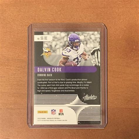 Dalvin Cook Vikings 2020 Panini Absolute Football Star Gazing SG DC