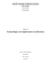 M Anejo Docx Nurs Farmacolog A Y Las Implicaciones En