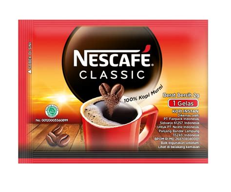 Kopi Nescafe Classic 2g Nikmati Sensasi Khas Kopi Berkualitas Tinggi