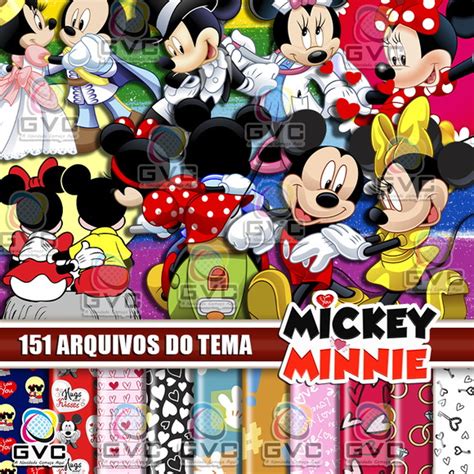 Kit Digital Mickey E Minnei Namorados Elo7 Produtos Especiais