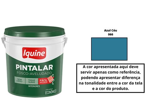 TINTA PINTALAR ACR FA AZUL CÉU IQUINE 3 6L Casa Cardão