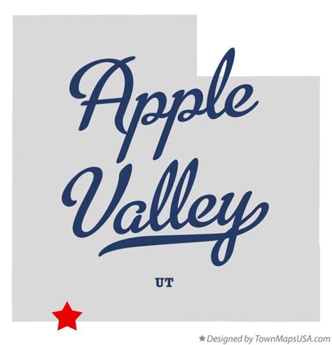 Map of Apple Valley, UT, Utah