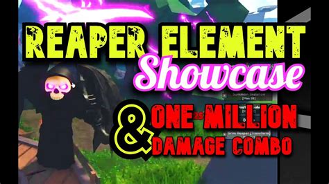 Reaper Element Showcase Elemental Dungeon Episode Roblox Youtube