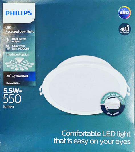 Šviest LED Skydas panelė apval 5 5W 4000K 380lm MESON Philips