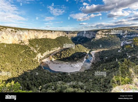 France Ardeche Gorges De L Ardeche Km Long From Vallon Pont D Arc