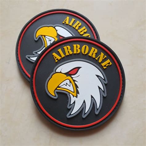 Jual Patch Rubber Logo Airborne Bulat Tni Au Angkatan Udara