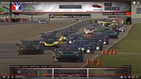 Oficiais Do Iracing Road America De Gt Youtube