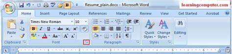 Learn Microsoft Office Word 2007 Home Tab It Online Training