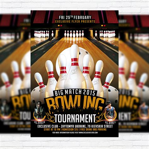 Bowling Flyer Free Template Web 710 Free Bowling Flyer Templates