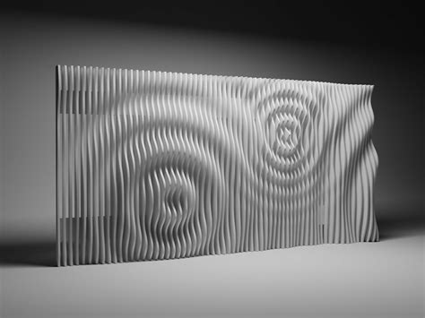 Parametric Wall Art Wavewall65 Cnc Cutting File Etsy