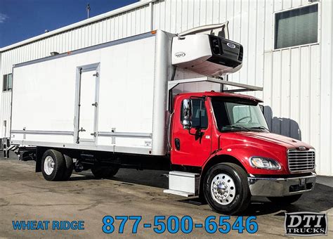 2019 Freightliner M2 106 26 Ft Refrigerated Truck 300hp 6 Speed Automatic Carrier Multi