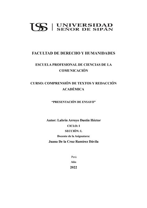 Labrin Arroyo Paf Ctra Comprensi N De Textos Facultad De Derecho Y