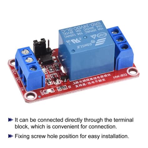 Relay Module 1 Channel 24V High Low Level Trigger Ubuy India