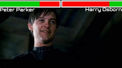 Peter Parker Vs Harry Osborn With Healthbars Hd Spiderman Youtube