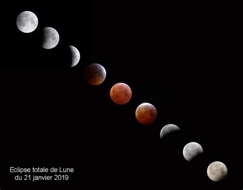 Eclipse Totale De Lune Du 21 Janvier 2019 Fsq106 Astrophotographie