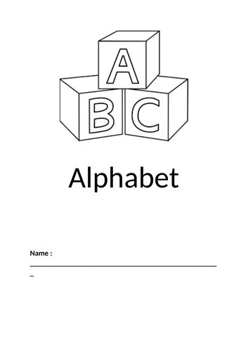 alphabet stencils with pictures | Teaching Resources