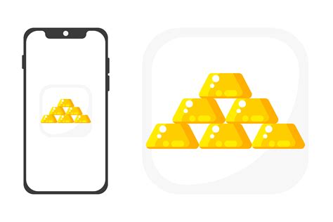 gold apps icon graphic  magicmantrastudio creative fabrica
