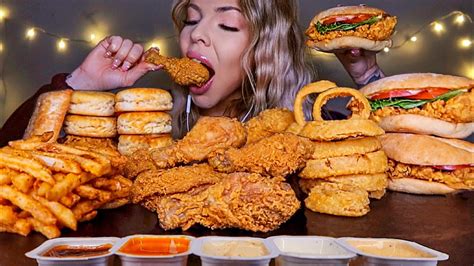 Asmr Most Popular Food At Popeyes Chicken Sandwich Fried Chicken