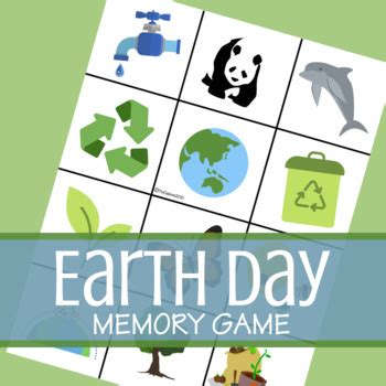 Earth Day Memory Game by Yogalore | Teachers Pay Teachers