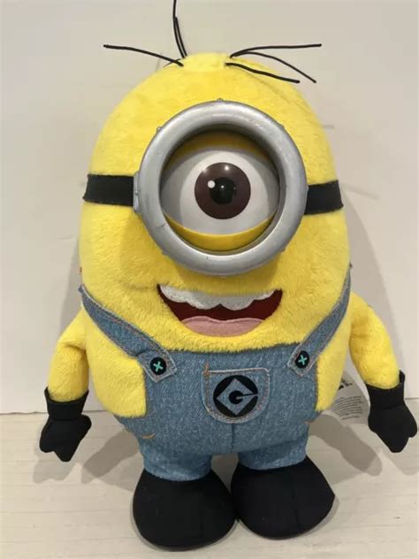 Despicable Me 2 Minion Stuart Plush Stuffed Doll 10 Thinkway Toys X2 £