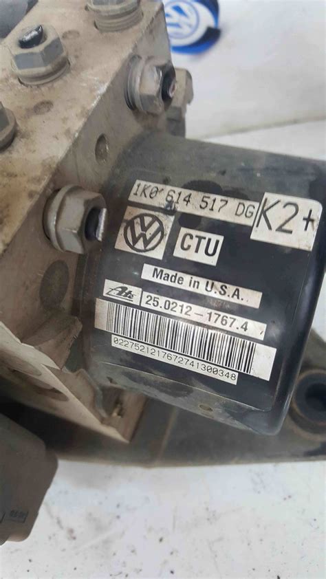 Volkswagen Golf Mk Abs Pump Unit Computer Brakes K Bj