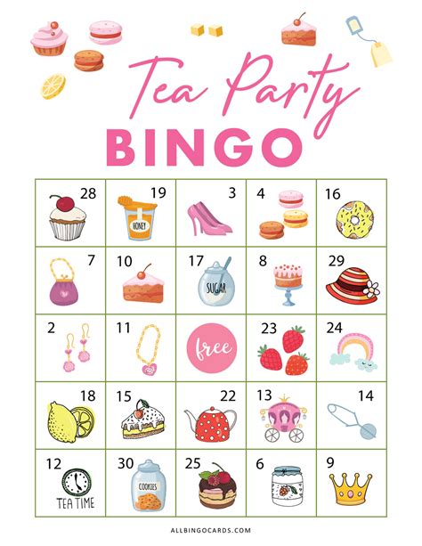 Printable Tea Party Games