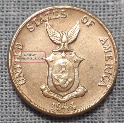 Philippines 1944 5 Centavos Filipinas Coin Km 180a Unc