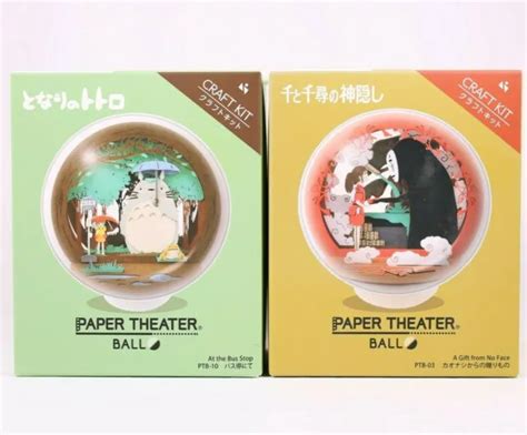 Studio Ghibli Paper Theater Ball My Neighbor Totoro Spirited Away Set