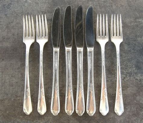 Vintage Silverplate Flatware Wm A Rogers Meadowbrook Etsy Vintage