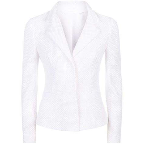 Escada Sport Badaja Waffle Knit Blazer Knit Blazer White Blazer