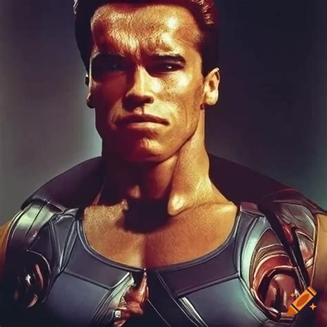 Arnold Schwarzenegger As Captain Marvel On Craiyon