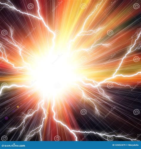 Electric Flash Of Lightning On A Dark Transparent Background Vector