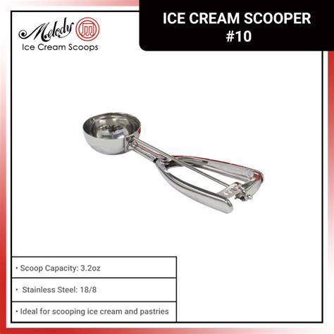 Melody Ice Cream Scoop Scooper 10 Stainless Steel High Quality Made