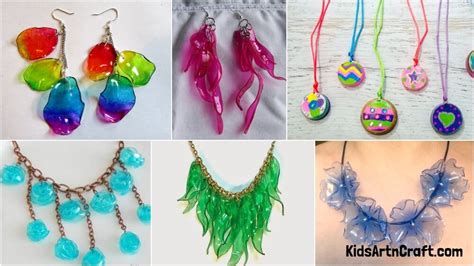 Recycled Plastic Jewellery Craft Ideas Kids Art And Craft