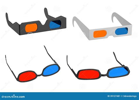 Stereoscopic Glasses Stock Illustration Illustration Of Movie 39127481