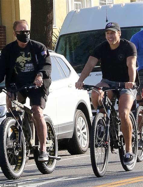 Arnold Schwarzenegger Wears Terminator Inspired Face Mask On Bike Ride