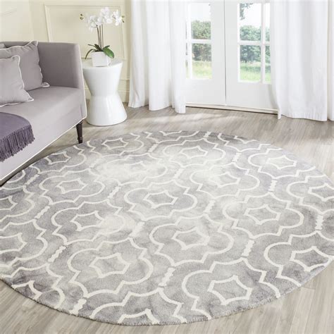 Safavieh Handmade Dip Dye Watercolor Vintage Grey Ivory Wool Rug 7 X