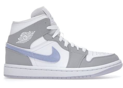 Jordan 1 Mid Wolf Grey Aluminum W Best Ua Sneaker Website Shop