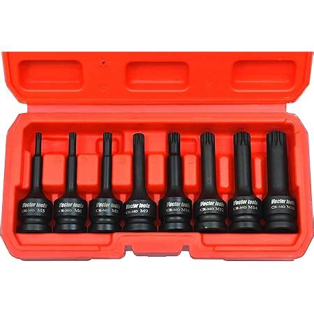 Amazon NEIKO 10283B XZN Triple Square Spline Socket Set 8pc