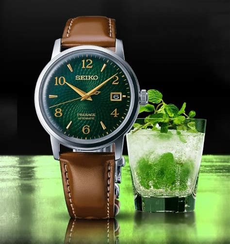 Đồng Hồ Nam Seiko Presage Cocktail Time Mojito SRPE45J1 Authentic